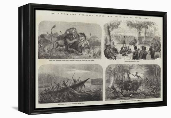 Dr Livingstone's Missionary Travels and Researches in South Africa-null-Framed Premier Image Canvas