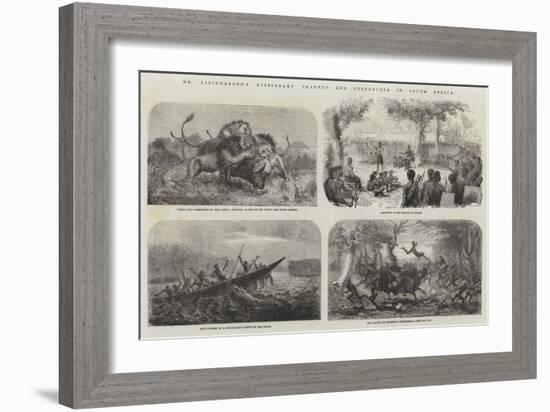 Dr Livingstone's Missionary Travels and Researches in South Africa-null-Framed Giclee Print