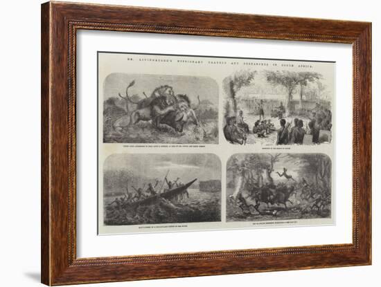 Dr Livingstone's Missionary Travels and Researches in South Africa-null-Framed Giclee Print