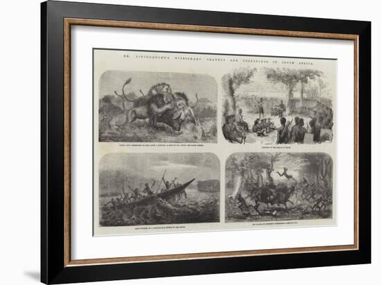 Dr Livingstone's Missionary Travels and Researches in South Africa-null-Framed Giclee Print