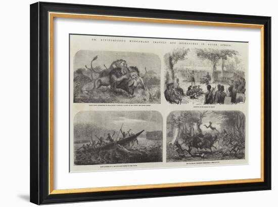 Dr Livingstone's Missionary Travels and Researches in South Africa-null-Framed Giclee Print