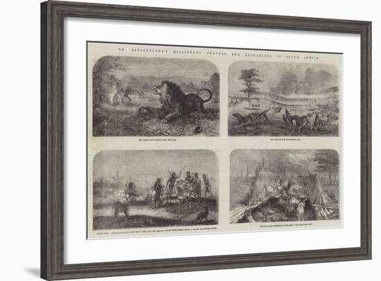 Dr Livingstone's Missionary Travels and Researches in South Africa-null-Framed Giclee Print