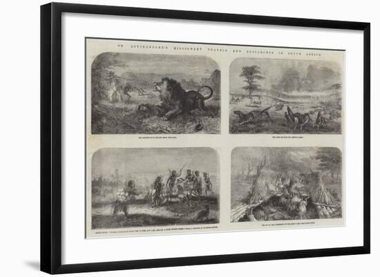 Dr Livingstone's Missionary Travels and Researches in South Africa-null-Framed Giclee Print