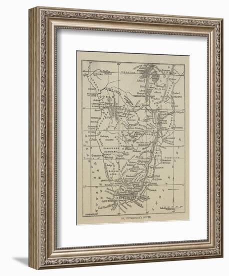 Dr Livingstone's Route-null-Framed Giclee Print