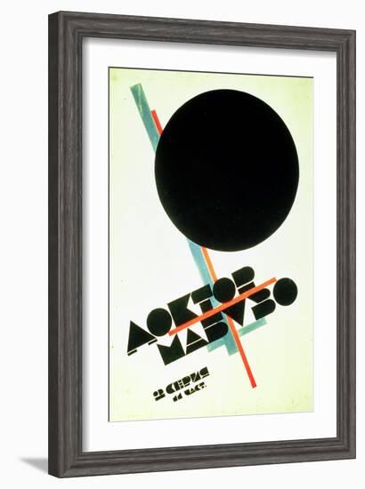 Dr. Mabuso (Kinoposter)-Kasimir Malevich-Framed Giclee Print