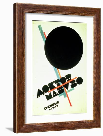 Dr. Mabuso (Kinoposter)-Kasimir Malevich-Framed Giclee Print