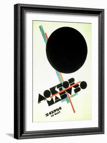 Dr. Mabuso (Kinoposter)-Kasimir Malevich-Framed Giclee Print