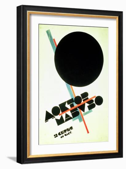 Dr. Mabuso (Kinoposter)-Kasimir Malevich-Framed Giclee Print