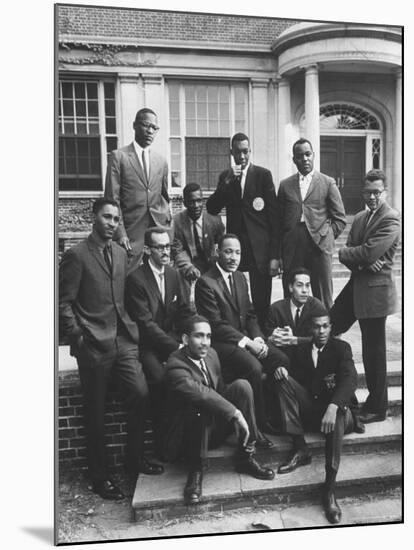 Dr. Martin Luther King Jr. Posing with Other African American Leaders-Howard Sochurek-Mounted Premium Photographic Print