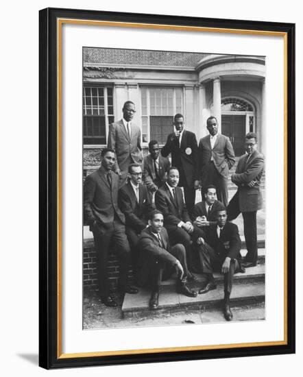 Dr. Martin Luther King Jr. Posing with Other African American Leaders-Howard Sochurek-Framed Premium Photographic Print