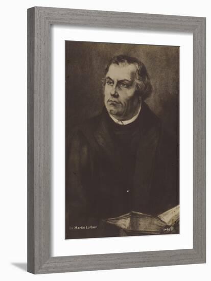 Dr Martin Luther-German School-Framed Giclee Print