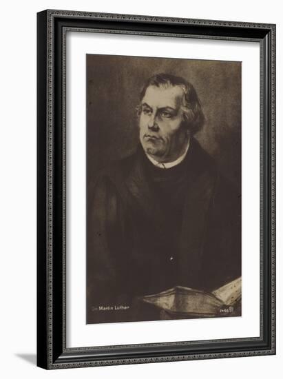 Dr Martin Luther-German School-Framed Giclee Print