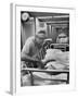Dr. Michael E. Debakey, Chief Heart Surgeon at the Methodist Hospital-Ralph Morse-Framed Photographic Print