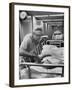 Dr. Michael E. Debakey, Chief Heart Surgeon at the Methodist Hospital-Ralph Morse-Framed Photographic Print