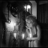 Mylène Demongeot Watching Herself in a Mirror, October 1965-DR-Photographic Print