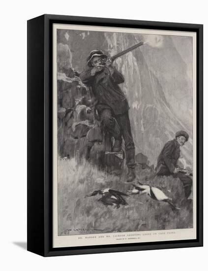 Dr Nansen and Mr Jackson Shooting Loons on Cape Flora-William Hatherell-Framed Premier Image Canvas