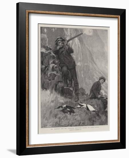 Dr Nansen and Mr Jackson Shooting Loons on Cape Flora-William Hatherell-Framed Giclee Print