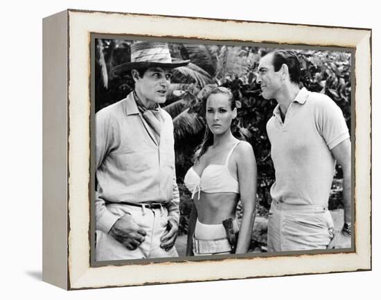 Dr No, L-R: Jack Lord, Ursula Andress, Sean Connery, 1962-null-Framed Stretched Canvas