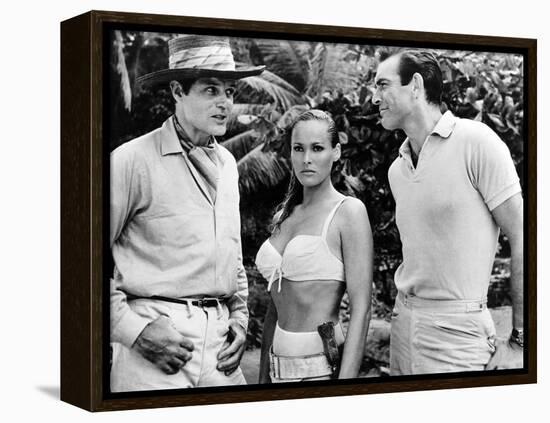 Dr No, L-R: Jack Lord, Ursula Andress, Sean Connery, 1962-null-Framed Stretched Canvas