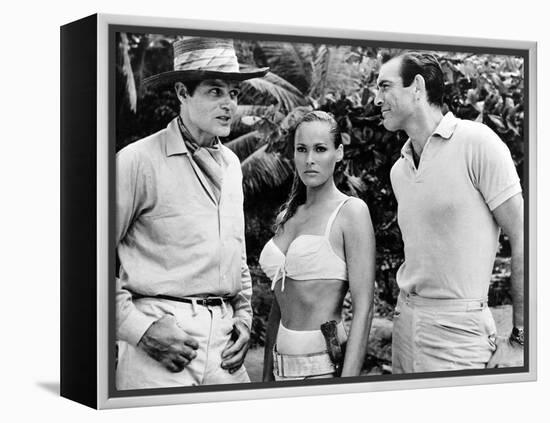 Dr No, L-R: Jack Lord, Ursula Andress, Sean Connery, 1962-null-Framed Stretched Canvas