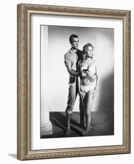 Dr No, L-R: Sean Connery, Ursula Andress, 1962-null-Framed Photo