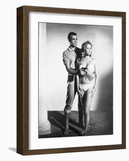 Dr No, L-R: Sean Connery, Ursula Andress, 1962-null-Framed Photo