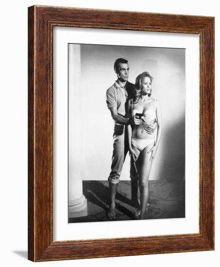 Dr No, L-R: Sean Connery, Ursula Andress, 1962-null-Framed Photo