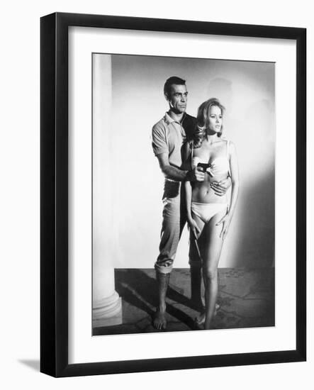 Dr No, L-R: Sean Connery, Ursula Andress, 1962-null-Framed Photo