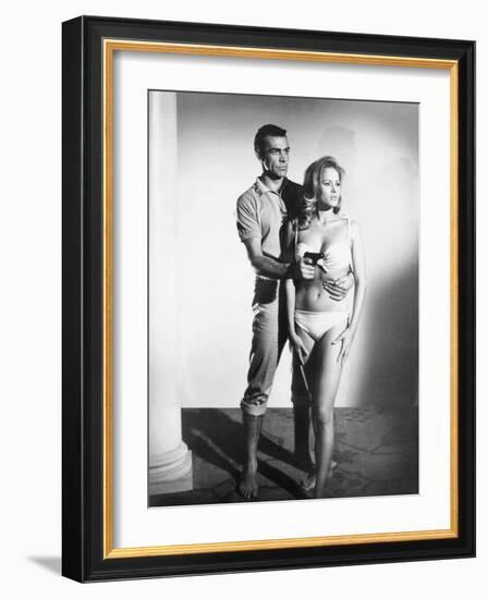 Dr No, L-R: Sean Connery, Ursula Andress, 1962-null-Framed Photo