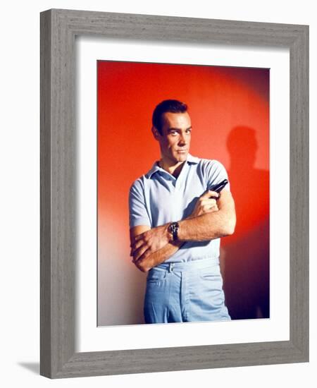 Dr No, Sean Connery, 1962-null-Framed Photo