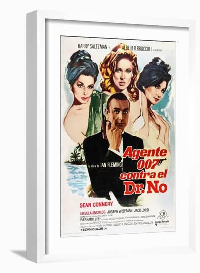 Dr. No, Sean Connery, 1962-null-Framed Premium Giclee Print