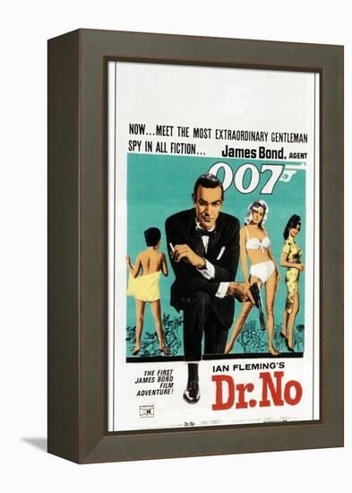 Dr. No, Sean Connery, South African poster, 1962-null-Framed Stretched Canvas