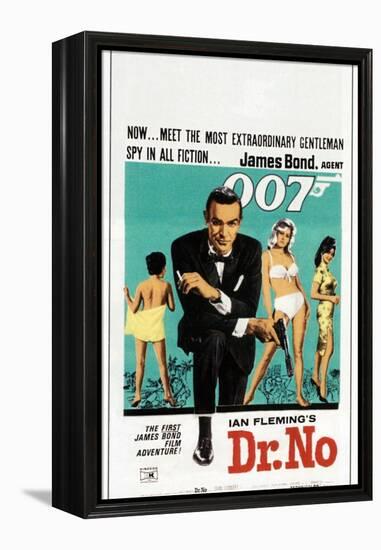 Dr. No, Sean Connery, South African poster, 1962-null-Framed Stretched Canvas