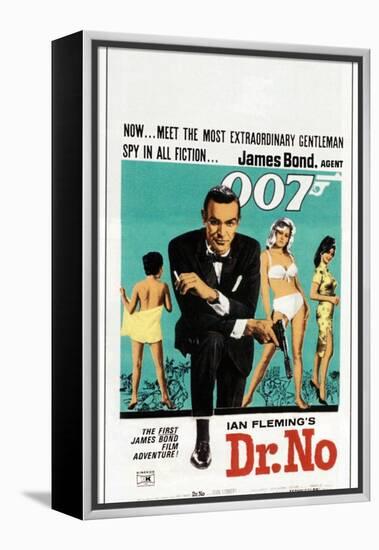 Dr. No, Sean Connery, South African poster, 1962-null-Framed Stretched Canvas