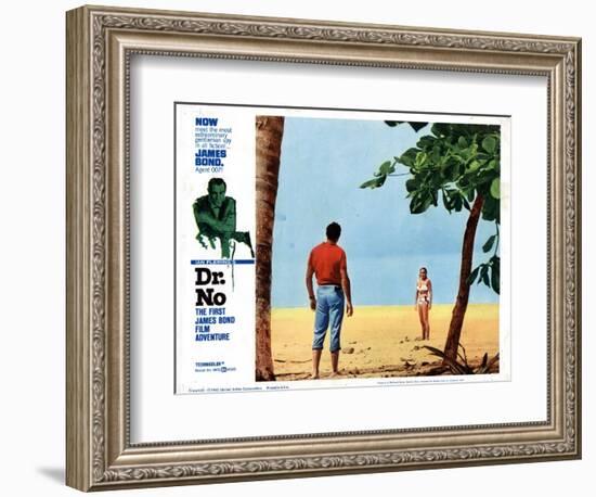 Dr. No, Sean Connery, Ursula Andress, 1962-null-Framed Art Print