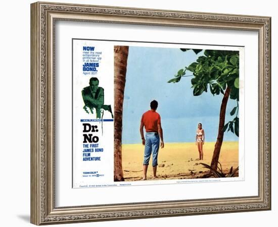 Dr. No, Sean Connery, Ursula Andress, 1962-null-Framed Art Print