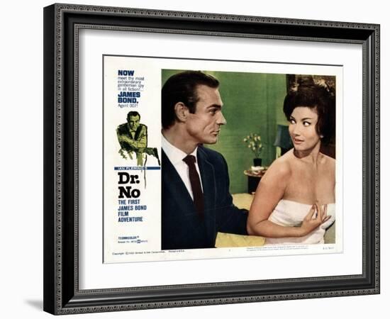 Dr. No, Sean Connery, Zena Marshall, 1962-null-Framed Art Print