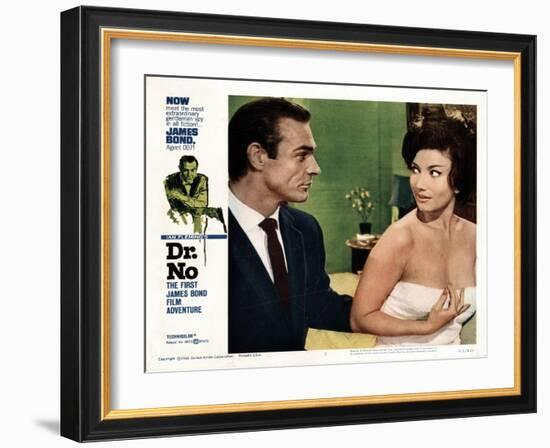 Dr. No, Sean Connery, Zena Marshall, 1962-null-Framed Art Print