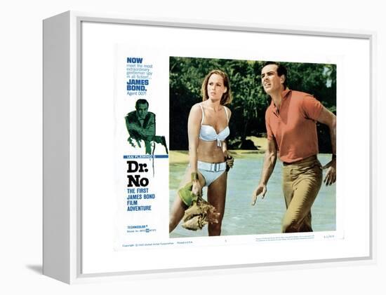 Dr. No, Ursula Andress, Sean Connery, 1962-null-Framed Premier Image Canvas
