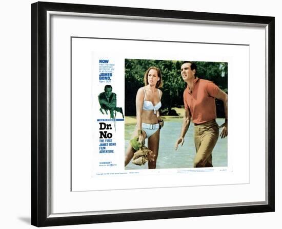 Dr. No, Ursula Andress, Sean Connery, 1962-null-Framed Giclee Print