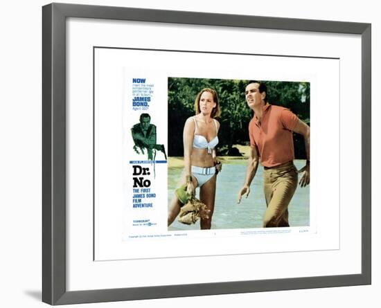 Dr. No, Ursula Andress, Sean Connery, 1962-null-Framed Giclee Print