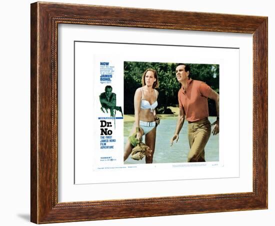 Dr. No, Ursula Andress, Sean Connery, 1962-null-Framed Giclee Print