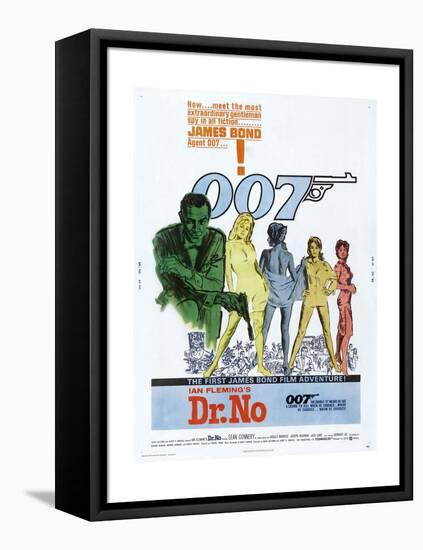 Dr. No, US poster, Sean Connery, 1962-null-Framed Stretched Canvas