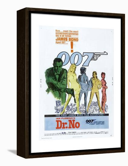 Dr. No, US poster, Sean Connery, 1962-null-Framed Stretched Canvas