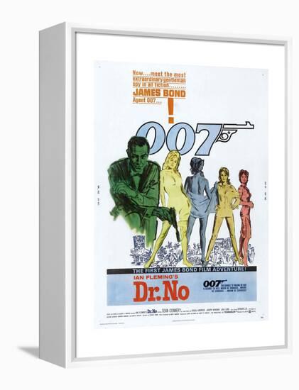 Dr. No, US poster, Sean Connery, 1962-null-Framed Stretched Canvas