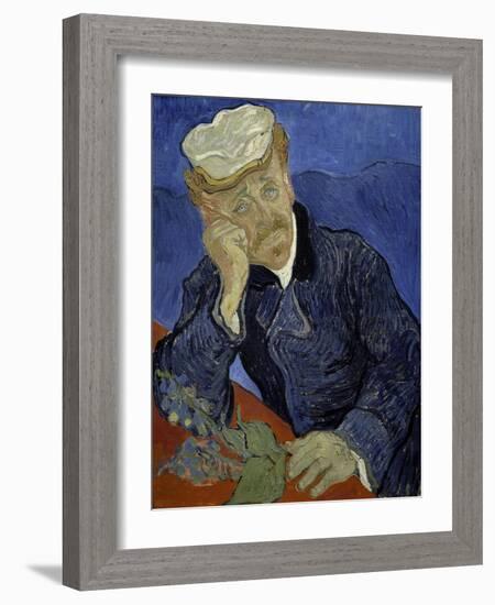 Dr Paul Gachet, 1890-Vincent van Gogh-Framed Art Print