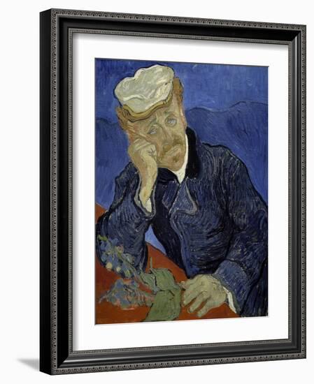 Dr Paul Gachet, 1890-Vincent van Gogh-Framed Art Print