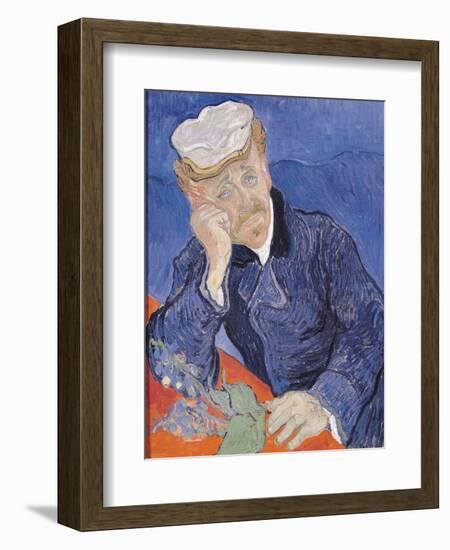 Dr. Paul Gachet, c.1890-Vincent van Gogh-Framed Premium Giclee Print