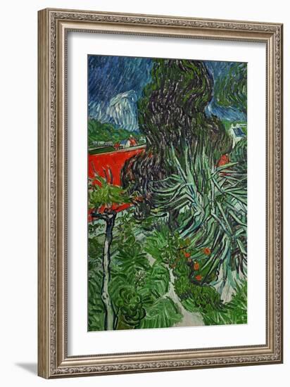 Dr. Paul Gachet's Garden at Auvers-Sur-Oise, c.1890-Vincent van Gogh-Framed Giclee Print