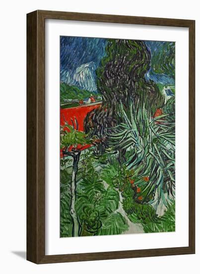 Dr. Paul Gachet's Garden at Auvers-Sur-Oise, c.1890-Vincent van Gogh-Framed Giclee Print